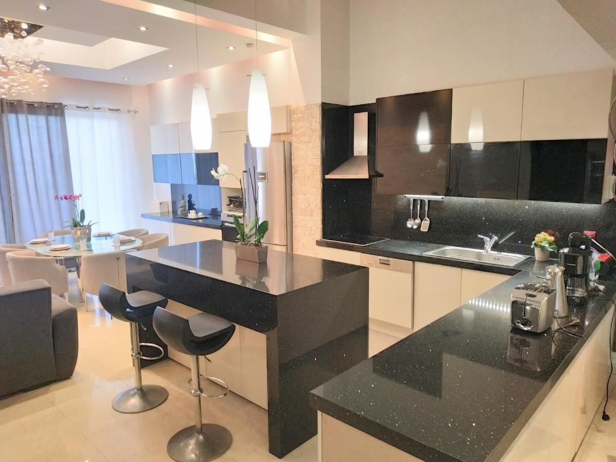 Luxury Apartment With Sea View Near Kallithea Koskinou  Exteriör bild