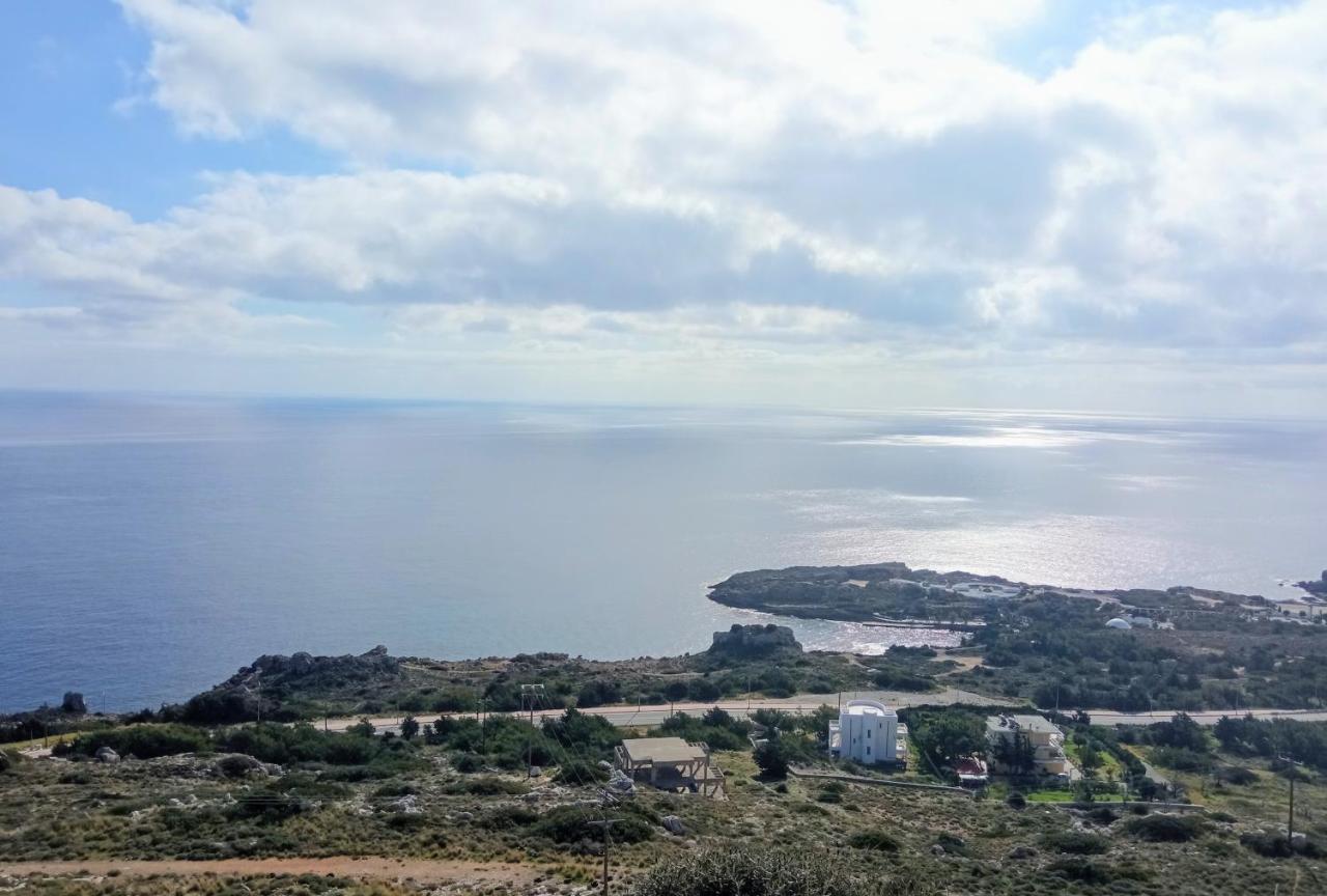 Luxury Apartment With Sea View Near Kallithea Koskinou  Exteriör bild